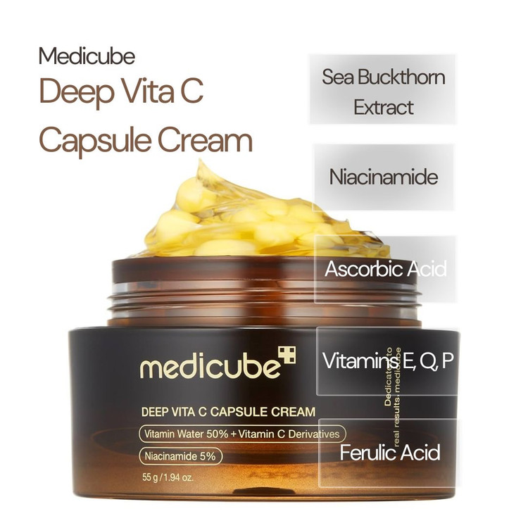 کرم کپسولی ویتامین سی مدی کیوب Medicube Deep Vita C